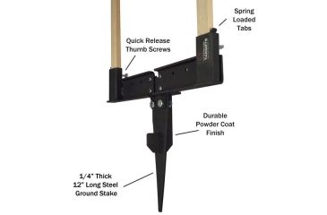 Image of Challenge Targets Hurricane Target Stand, Black TS300