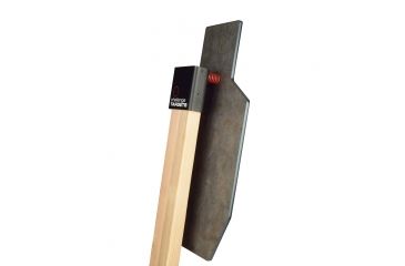 Image of Challenge Targets Reflex AR500 Head Assembly, IPSC ABC x 3/8in, Black, RM-80020-R