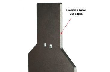 Image of Challenge Targets Reflex AR500 Head Assembly, IPSC ABC x 3/8in, Black, RM-80020-R