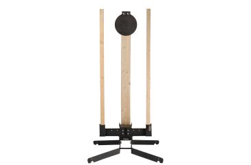 Image of Challenge Targets Steel 8 in Training Target Holder with Heavy Base, Black, Handgun Rated PS-HD-TH-8-H