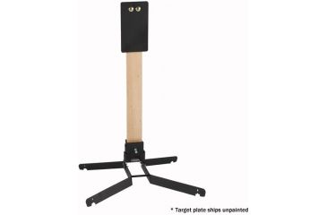 Image of Challenge Targets Steel IPSC A Zone Handgun &amp; Rifle Target with Heavy Base, Black PS-HD-80019-R