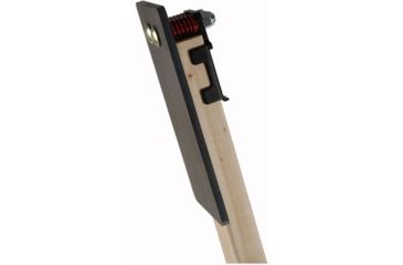 Image of Challenge Targets Steel IPSC A Zone Handgun &amp; Rifle Target with Heavy Base, Black PS-HD-80019-R