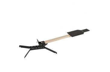 Image of Challenge Targets Steel IPSC Torso Target, Black, Heavy Base, Handgun Rated PS-HD-80023-R