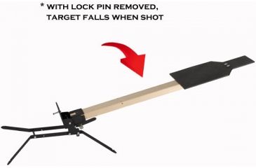 Image of Challenge Targets Steel IPSC Torso Target with Standard Base, Black PS-SD-80023-H