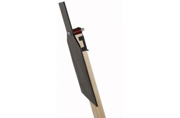 Image of Challenge Targets Steel IPSC Torso Target with Standard Base, Black PS-SD-80023-H