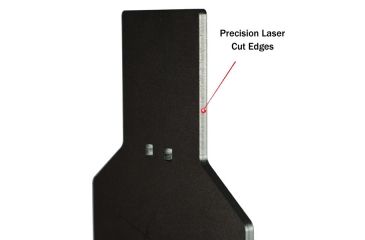 Image of Challenge Targets Steel Target - IPSC A,B,C Zone - Rifle Rated, Black GS-RM-80020-R