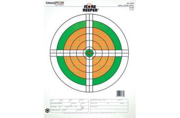 Image of Champion Traps and Targets Fluorescent Orange &amp; Green Bull, 100 Yd. Small Bore Rifle 12 Pk