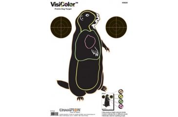 Image of Champion Target VisiColor Prairie Dog High-Visibility Paper Targets