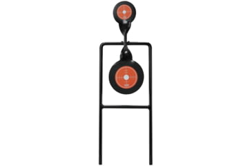 Image of Champion Traps and Targets Centerfire Double Gong Spinner Steel Target, Orange, Small, 40875