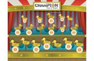 Image of Champion Traps and Targets Full-Color Targets Carnival Shoot, 11x14 Inches, 12 Per Package