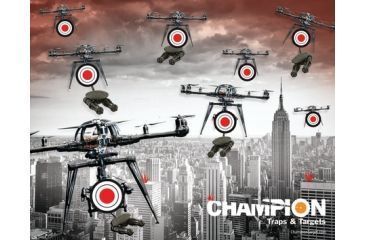 Image of Champion Traps and Targets Full-Color Targets Drone Attack, 11x14 Inches, 12 Per Package, 01003799