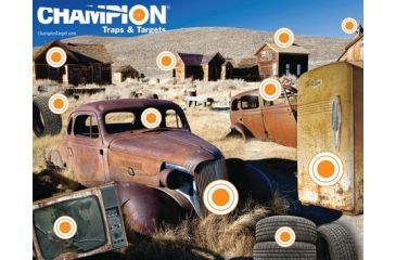 Image of Champion Traps and Targets Full-Color Targets Junkyard Plinker, 11x14 Inches, 12 Per Package, 01003802