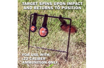 Image of Champion Traps and Targets Rimfire Three Gong Spinners Target Steel, Card, 40872