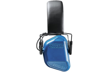 Image of Champion Traps and Targets Vanquish Pro Hearing Protection Ear Muffs - Electronic, Blue, 40981
