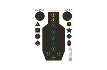 Image of Champion Traps and Targets VisiColor Training Silhouette 12 Per Package, 45834