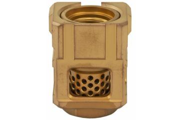 Image of Chaos Gear Supply Official Qube compensator 1.25", Gold/Gold CGSQUBECOMPGLDGLD