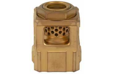 Image of Chaos Gear Supply Official Qube compensator 1.25", Gold/Gold CGSQUBECOMPGLDGLD