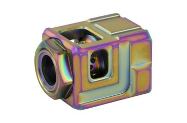 Image of Chaos Gear Supply Official Qube compensator 1.25", Rainbow CGSQUBECOMPRAINBO