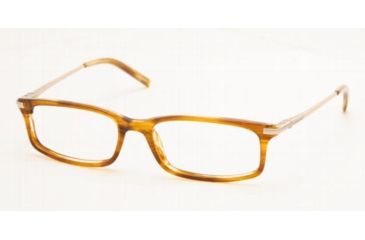 Image of Chaps CP3023-537-5316 Eyeglasses with No Line Progressive Rx Prescription Lenses 53 mm Lens Diameter / Brown Horn Frame