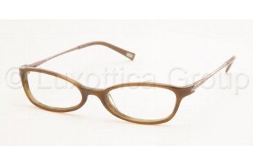 Image of Chaps Eyeglass Frames CP3008, Brown Horn Frame w/Non-Rx 49 mm Diameter Lenses