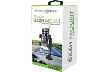 Image of Chargeworx Flexable Windshield Phone Mount, Black, CX9904BK