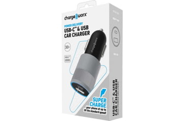 Image of Chargeworx PD Car Charger, Black, CHA-CX3091BK