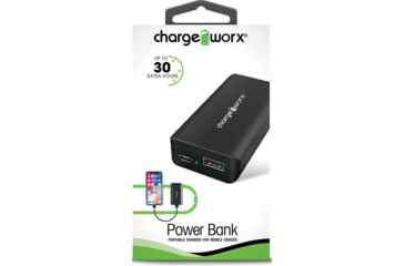 Image of Chargeworx Power Bank, 4000mAh, Black, CHA-CX6618BK