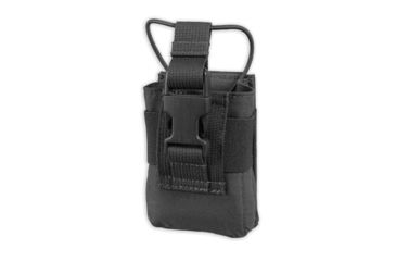 Image of Chase Tactical Adjustable Radio Pouch, Black, One Size, NSN NONE, CT-30RP01-BK