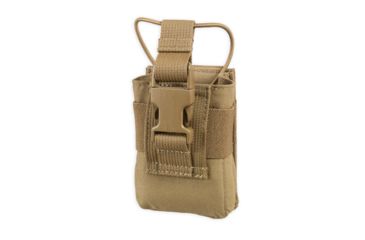 Image of Chase Tactical Adjustable Radio Pouch, Coyote Tan, One Size, NSN NONE, CT-30RP01-CT