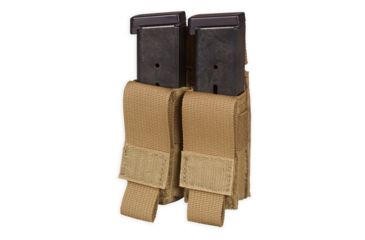 Image of Chase Tactical Double Pistol Mag Pouch, Coyote Tan, One Size, NSN NONE, CT-20PMP2-CT