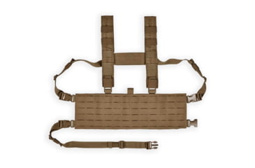 Image of Chase Tactical Laser Cut MOLLE Chest Rig, Coyote, CT-15MCR1-CT