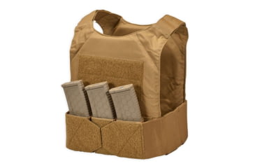Image of Chase Tactical Low-Vis Plate Carrier M1 w/ Triple Velcro 5.56 Mag Pouch, Coyote Tan, Regular, NSN NONE, CT-10LVPCM1-CT