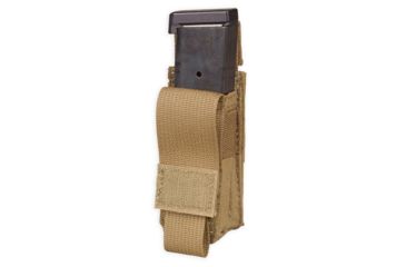 Image of Chase Tactical Single Pistol Mag Pouch, Coyote Tan, One Size, NSN NONE, CT-20PMP1-CT