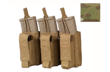 Image of Chase Tactical Triple Kangaroo Mag Pouch, 5.56/Pistol, Multicam, One Size, NSN NONE, CT-20K5PMP3-MC