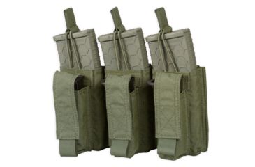 Image of Chase Tactical Triple Kangaroo Mag Pouch, 5.56/Pistol, Ranger Green, One Size, NSN NONE, CT-20K5PMP3-RG