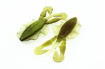 Image of Chasebaits Love Bug 4.25in Green Pumpkin Chart., LB40-06