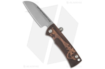 Image of Chaves Knives American Made Redencion Friction Folding Knife, 2.25in, CPM S35VN Stainless Steel, Sheepsfoot Blade, Copper Bronze/Copper Handle, Gray/Bronze/Copper, 5.125in, BHQ-36684