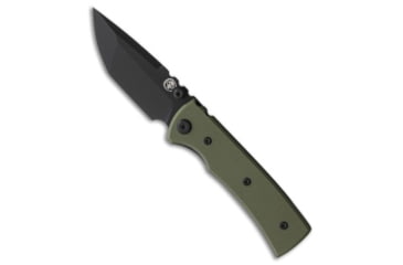 Image of Chaves Knives Chaves Knives Blue Label Redencion Street Tanto Knife Green G-10 3.1" Black, Green, Elmax, adult, BHQ-231586