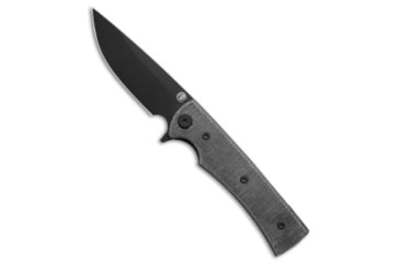 Image of Chaves Knives Liberation Street Folding Knife, 3.50in, ELMAX, Drop Point Blade, Micarta, Black Handle, Black/Black, 7.63 inch, BHQ-223724