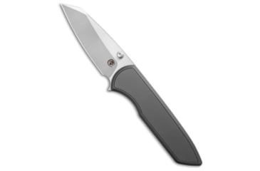 Image of Chaves Knives Chaves Knives x Brad Blount Arrestor 229 Integral Knife Ti 3.75" Belt Satin, Gray, Bohler M390, adult, BHQ-234462
