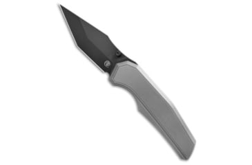 Image of Chaves Knives Chaves Knives x Jake McCoy Omega Street Integral Knife 3.5" Bright SW DLC, Gray, Bohler M390, adult, BHQ-234438