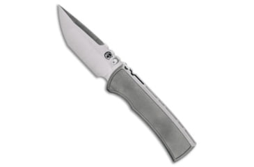 Image of Chaves Knives Chaves Redencion 229 Tanto Integral Magnetic Frame Lock Knife Ti 3.75" Satin, Gray, Bohler M390, adult, BHQ-228860