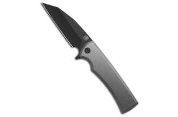 Image of Chaves Knives Sangre Street Integral Folding Knife, 3.50in, Bohler M390 Stainless Steel, Wharncliffe Blade, Titanium, Gray Handle, Gray/Black, 7.63 inch, BHQ-220087