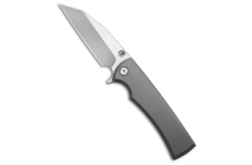 Image of Chaves Knives Sangre Street Integral Folding Knife, 3.50in, Bohler M390 Stainless Steel, Wharncliffe Blade, Titanium, Gray Handle, Gray/Silver, 7.63 inch, BHQ-220084
