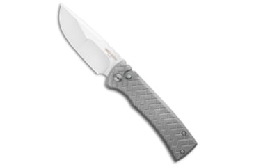 Image of Chaves Knives Redencion Automatic Folding Knife, 3.40in, 154CM, Drop Point Blade, Steel, Gray Handle, Gray/Silver, 7.875 inch, BHQ-223112
