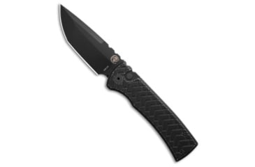 Image of Chaves, Pro-Tech Chaves Knives Redencion Automatic Tread Battle Black Aluminum3.4" Black*DISC*, Black, CPM S35VN, adult, BHQ-232306