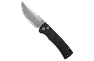 Image of Chaves, Pro-Tech Chaves Knives Redencion Automatic Knife Tread Black Aluminum 3.4" Stonewash, Black, CPM S35VN, adult, BHQ-220353
