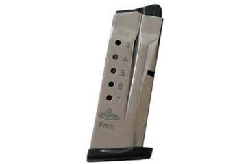 Image of Check-Mate Industries Smith &amp; Wesson M&amp;P Shield 9mm Luger 7 Round Pistol Magazine, Silver, CM9SHD7