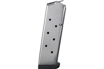 Image of Check-Mate Industries Magazine, 1911, .45 ACP, Hybrid, Removable Base, 8-Round, Stainless CM45-8-S-H-RB