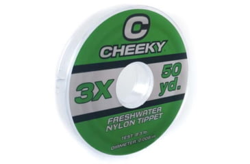 Image of Cheeky Fishing Freshwater Tippet, 3X, Clear, C-TIP-3XN-50Y